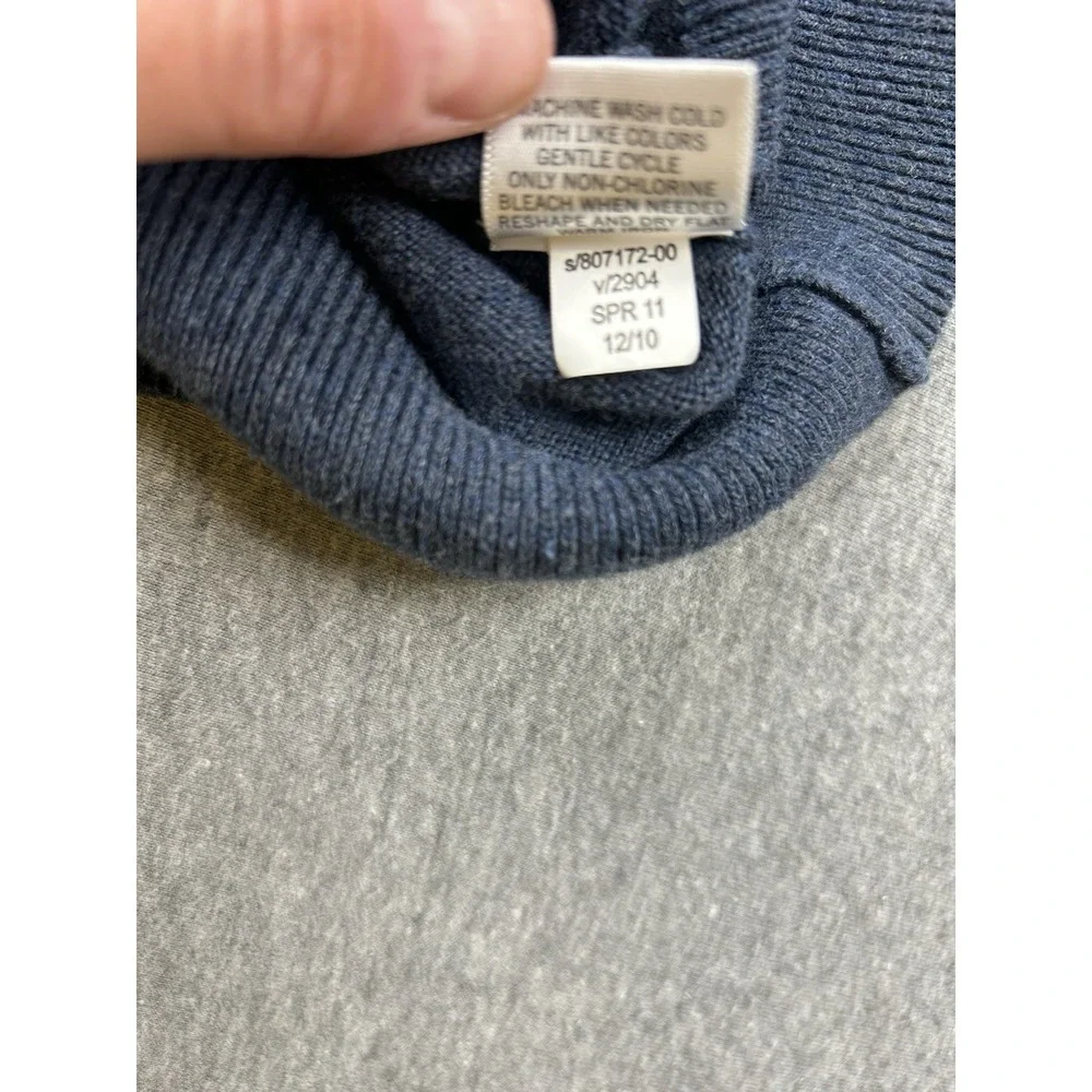 Banana Republic Cotton Argyle Sweater‎ Mens XL Pullover Blue Yellow Gray Vneck
